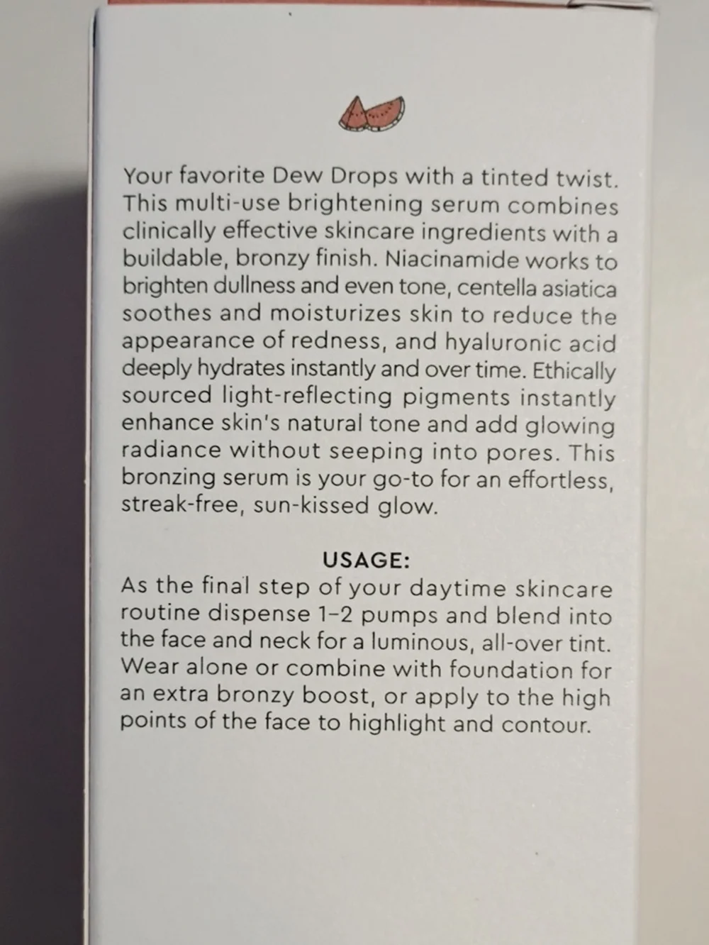 Glow Recipe Watermelon Glow Niacinamide Hue Drops Tinted Serum